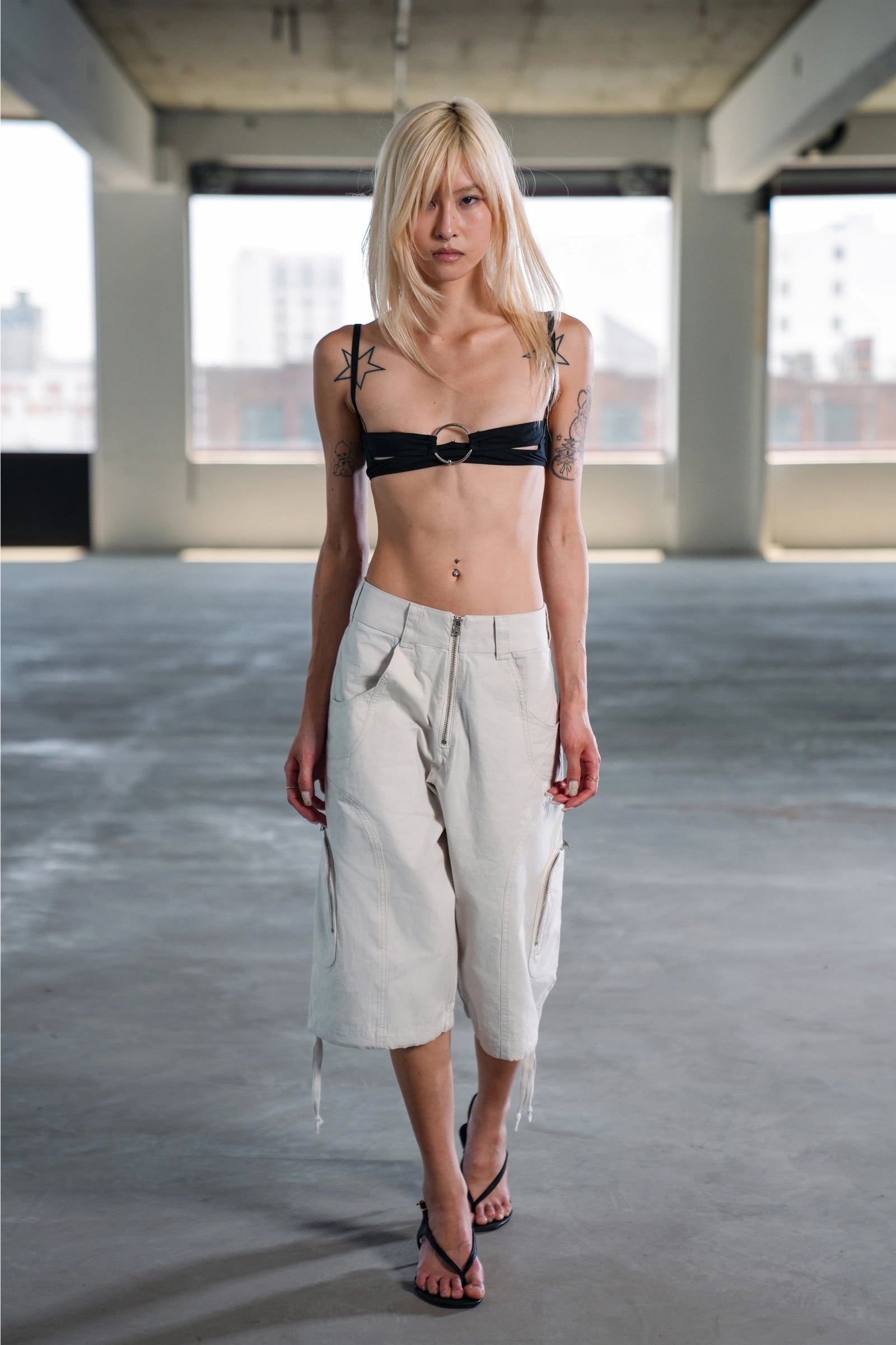 ODYSSEY HIGH-WAISTED CARGO SHORTS - ANCIENT SCROLL