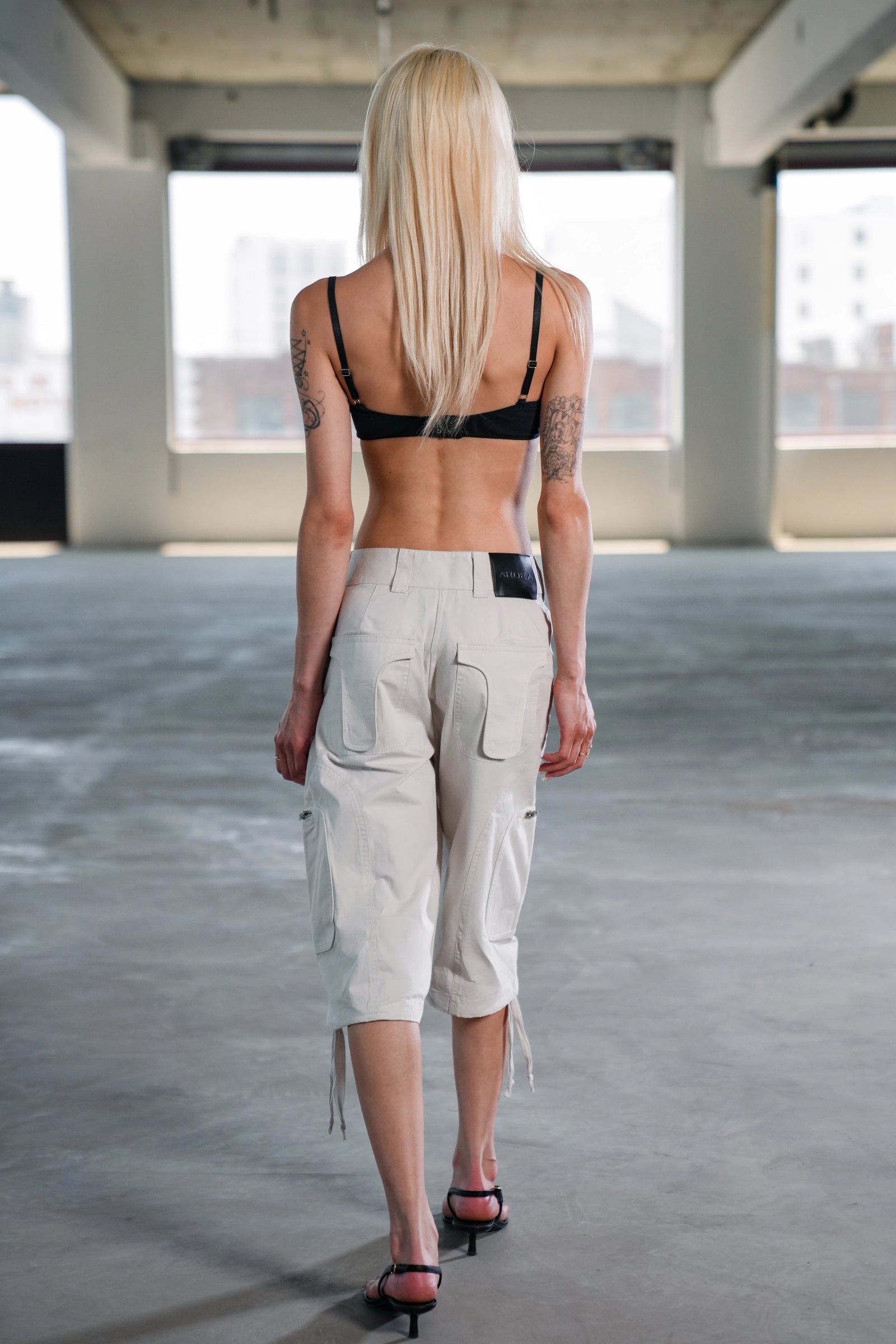 ODYSSEY HIGH-WAISTED CARGO SHORTS - ANCIENT SCROLL