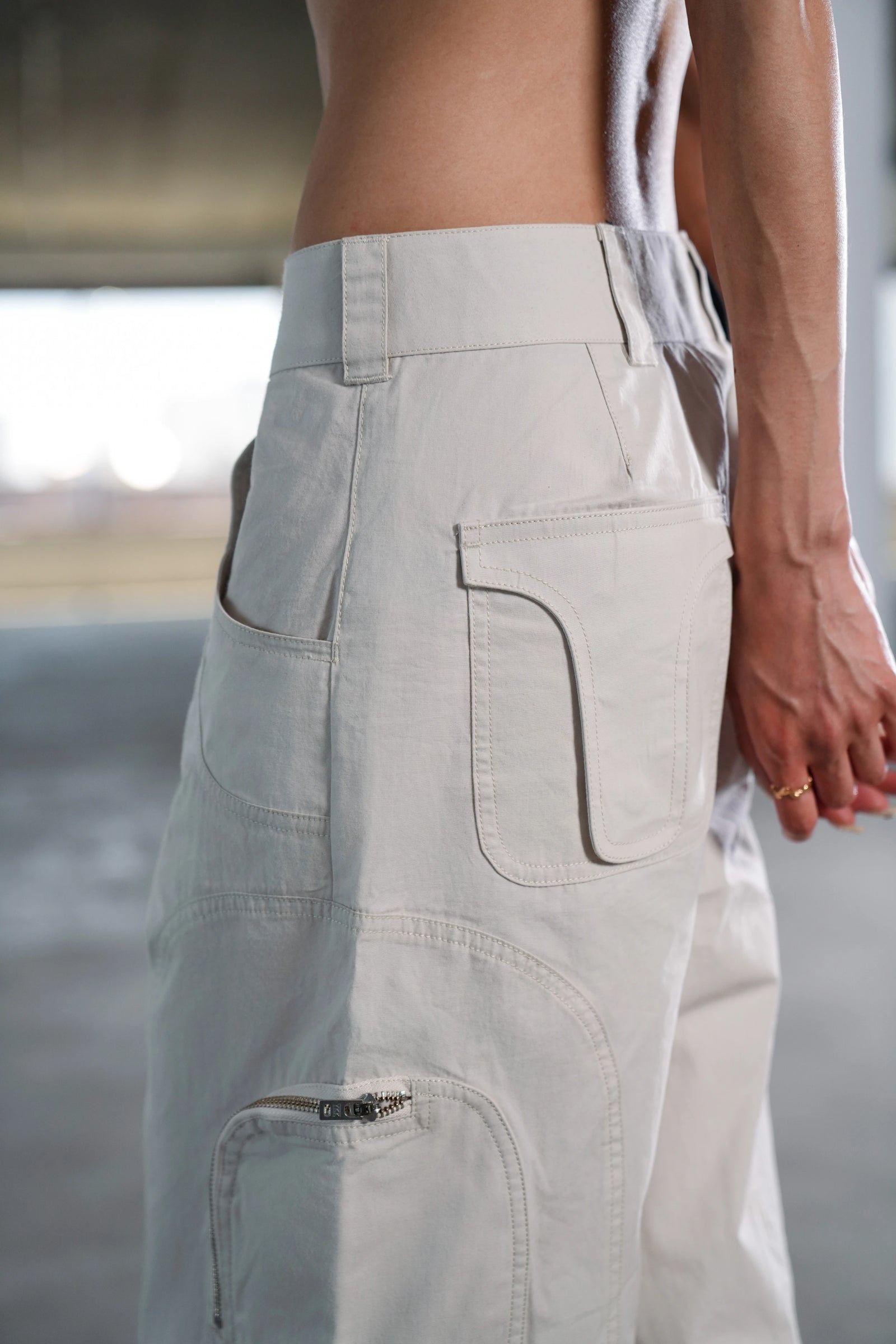 ODYSSEY HIGH-WAISTED CARGO SHORTS - ANCIENT SCROLL