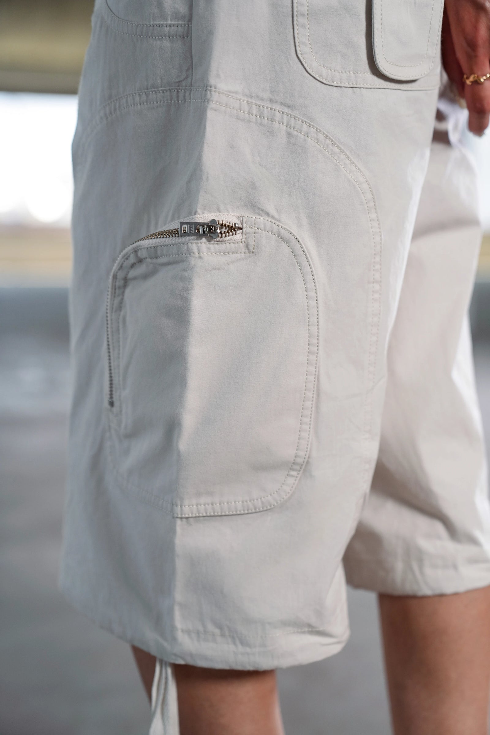 ODYSSEY HIGH-WAISTED CARGO SHORTS - ANCIENT SCROLL