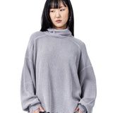 GREY MASK KNIT SWEATER