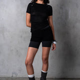 ALLURE SNAP TEE - BLACK