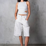 JUNO CUTOUT TANK - WHITE