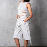 JUNO CUTOUT TANK - WHITE