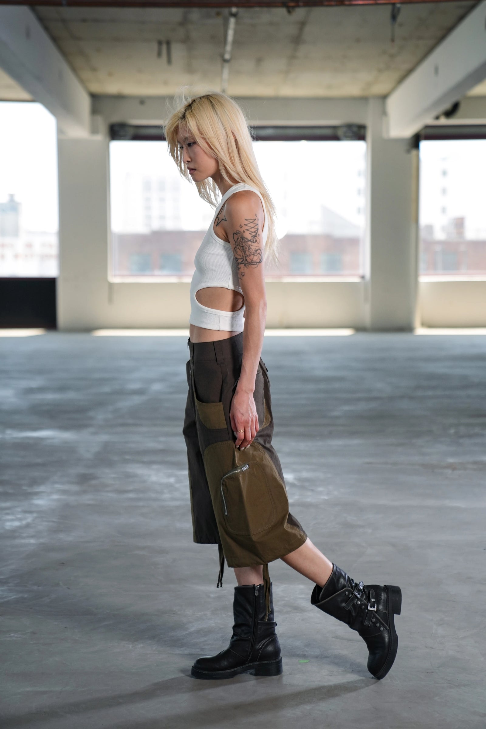JUNO CUTOUT TANK - WHITE